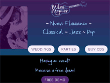 Tablet Screenshot of milesclassicalguitar.com